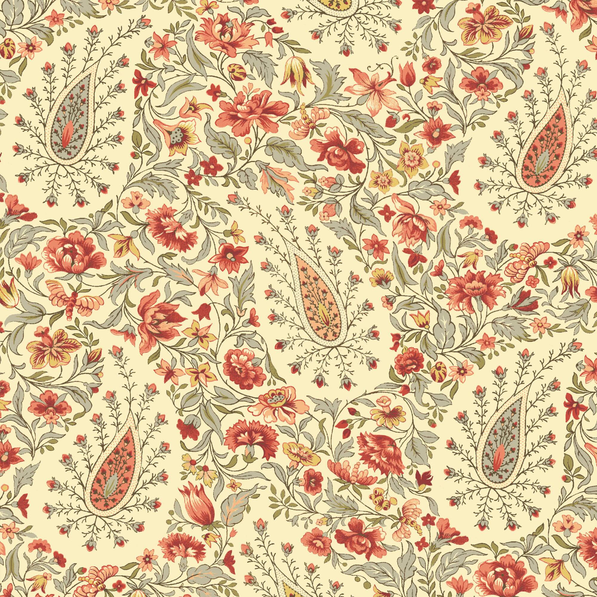Waverly® Slate Paisley Vervain Cotton Home Décor Fabric